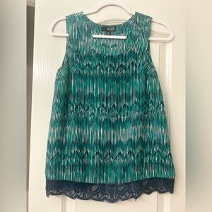 A.n.a- Blouse- Blue/Green